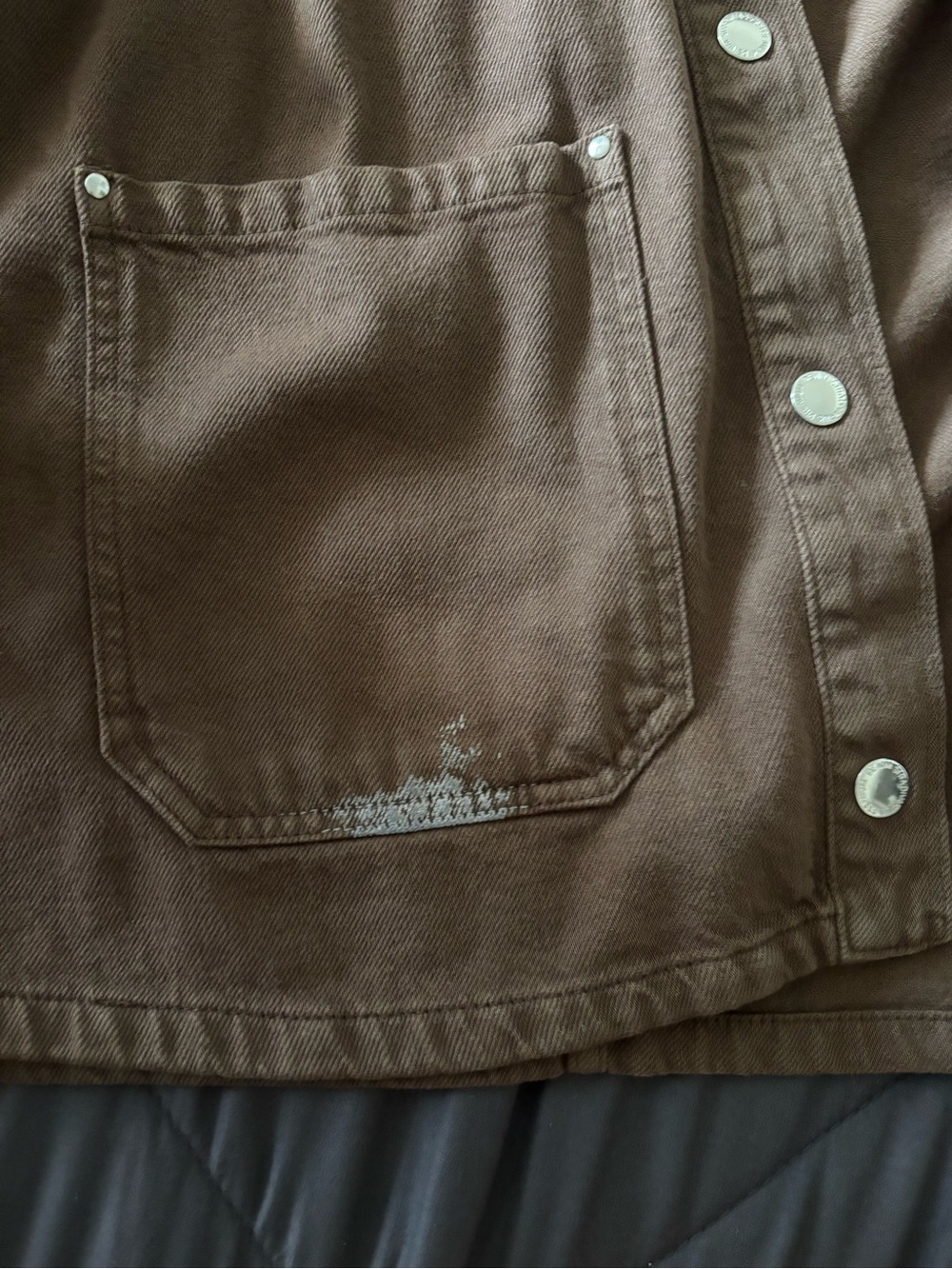 Brown Button-Front  Jacket - Picture 4 of 4
